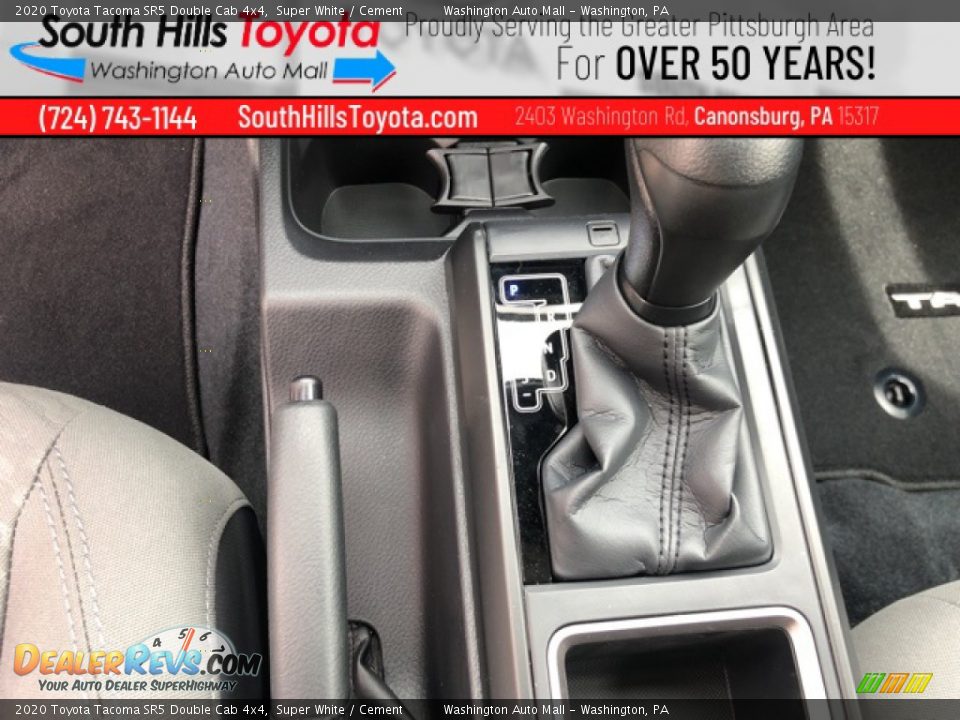 2020 Toyota Tacoma SR5 Double Cab 4x4 Super White / Cement Photo #17