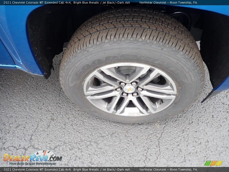 2021 Chevrolet Colorado WT Extended Cab 4x4 Bright Blue Metallic / Jet Black/­Dark Ash Photo #9