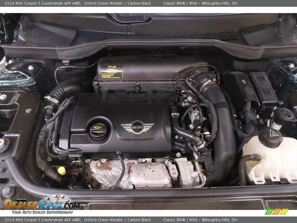 2014 Mini Cooper S Countryman All4 AWD Oxford Green Metallic / Carbon Black Photo #28