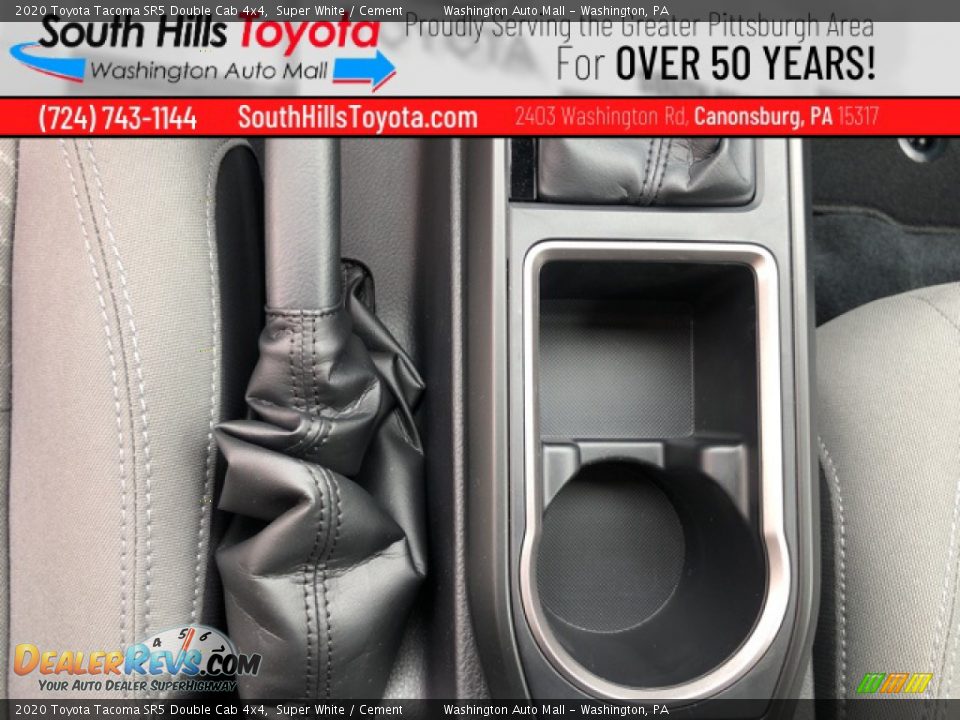 2020 Toyota Tacoma SR5 Double Cab 4x4 Super White / Cement Photo #18
