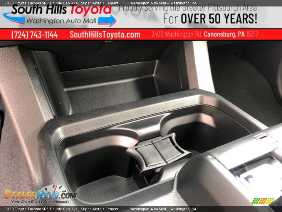 2020 Toyota Tacoma SR5 Double Cab 4x4 Super White / Cement Photo #19