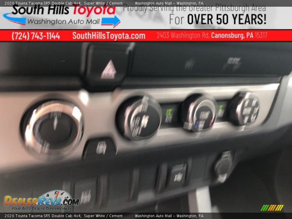 2020 Toyota Tacoma SR5 Double Cab 4x4 Super White / Cement Photo #20