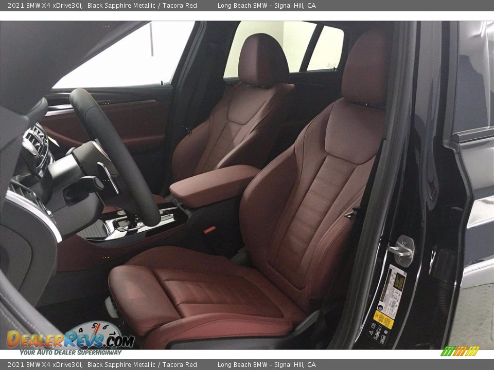2021 BMW X4 xDrive30i Black Sapphire Metallic / Tacora Red Photo #9
