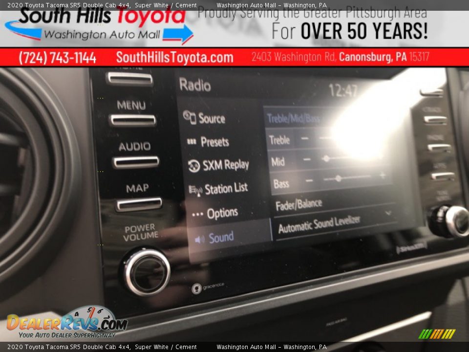 2020 Toyota Tacoma SR5 Double Cab 4x4 Super White / Cement Photo #21