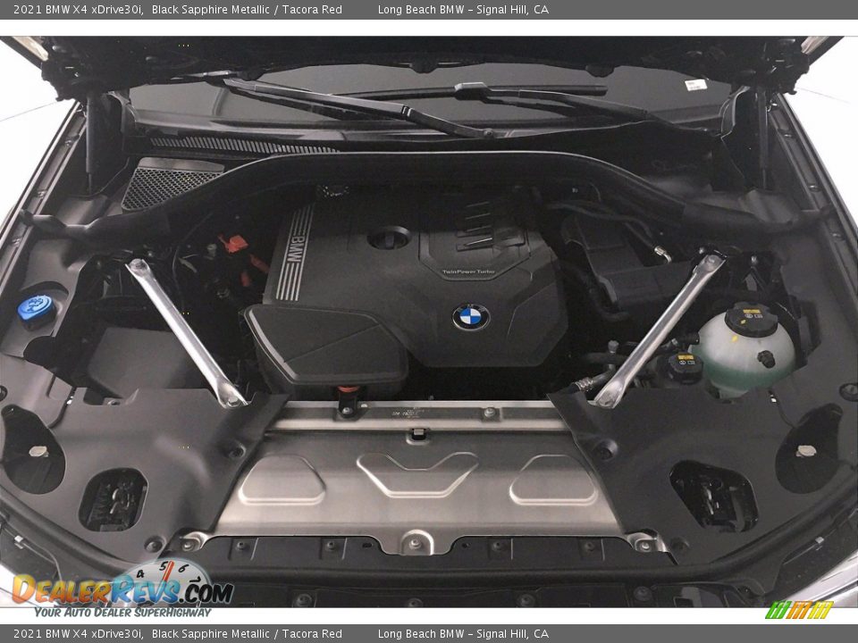 2021 BMW X4 xDrive30i Black Sapphire Metallic / Tacora Red Photo #10