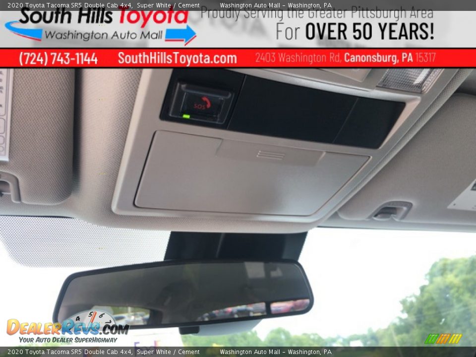 2020 Toyota Tacoma SR5 Double Cab 4x4 Super White / Cement Photo #23