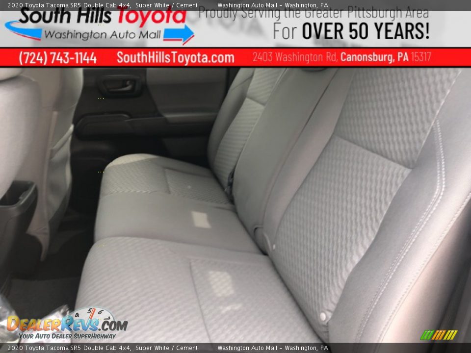 2020 Toyota Tacoma SR5 Double Cab 4x4 Super White / Cement Photo #24