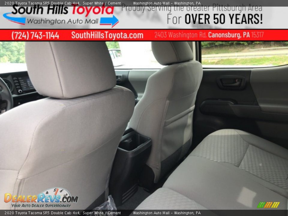 2020 Toyota Tacoma SR5 Double Cab 4x4 Super White / Cement Photo #25
