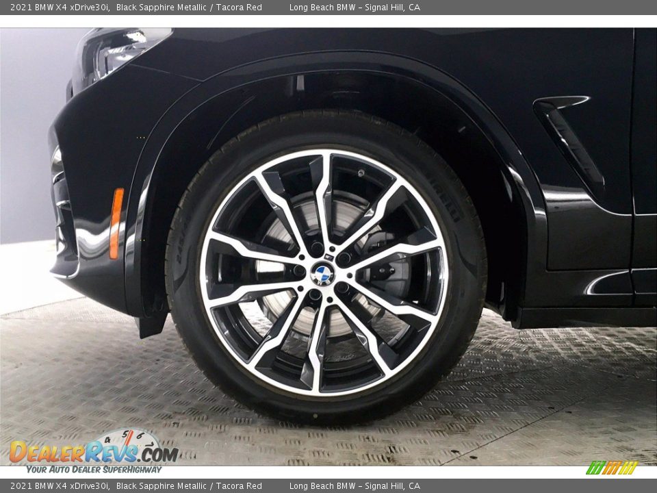 2021 BMW X4 xDrive30i Black Sapphire Metallic / Tacora Red Photo #12