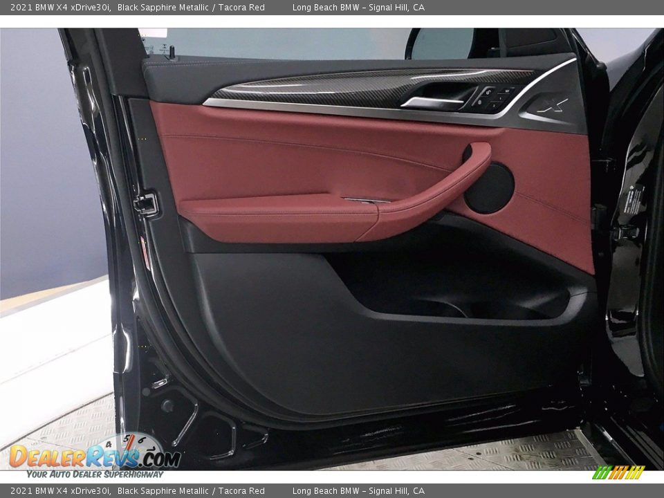 2021 BMW X4 xDrive30i Black Sapphire Metallic / Tacora Red Photo #13