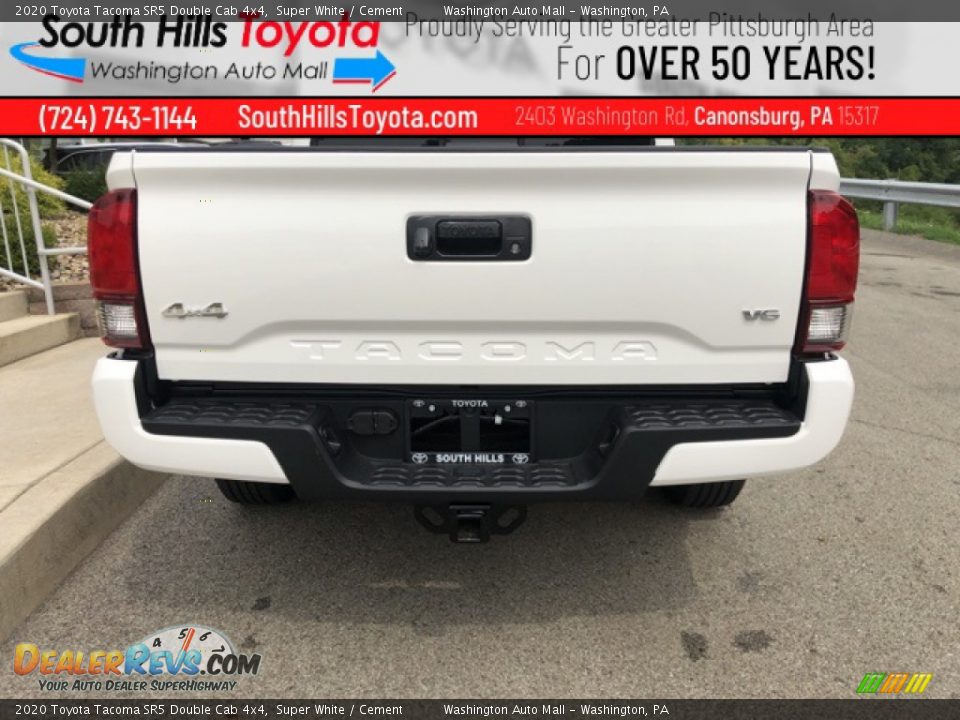 2020 Toyota Tacoma SR5 Double Cab 4x4 Super White / Cement Photo #28