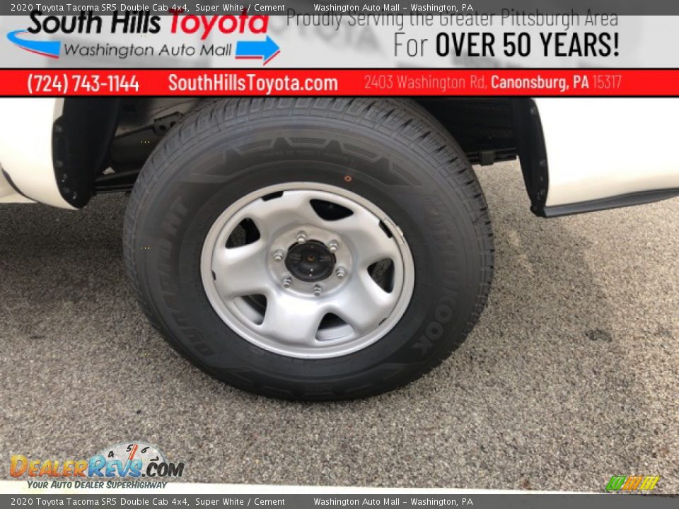 2020 Toyota Tacoma SR5 Double Cab 4x4 Super White / Cement Photo #33