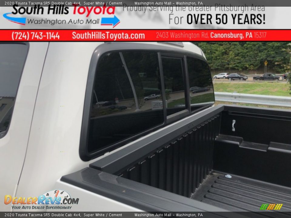 2020 Toyota Tacoma SR5 Double Cab 4x4 Super White / Cement Photo #34