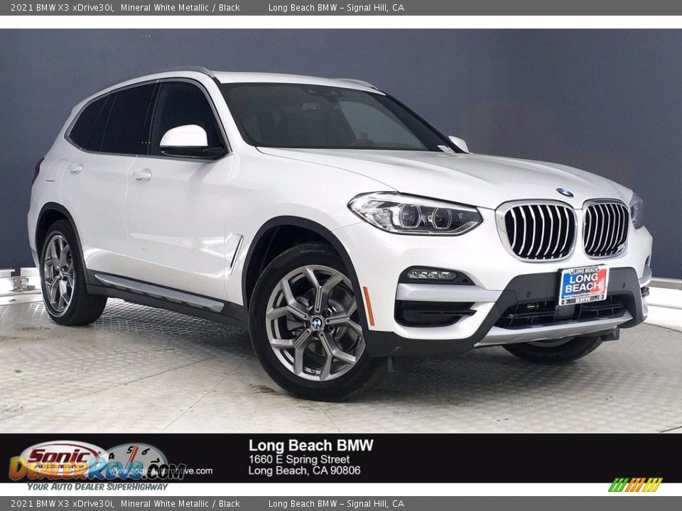 2021 BMW X3 xDrive30i Mineral White Metallic / Black Photo #1