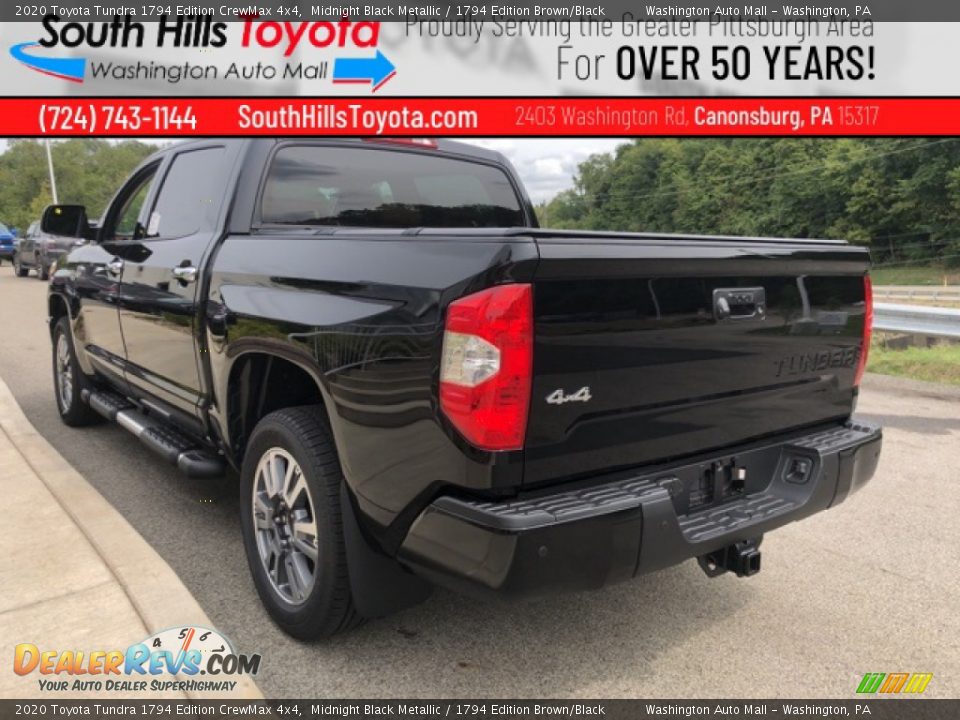 2020 Toyota Tundra 1794 Edition CrewMax 4x4 Midnight Black Metallic / 1794 Edition Brown/Black Photo #2