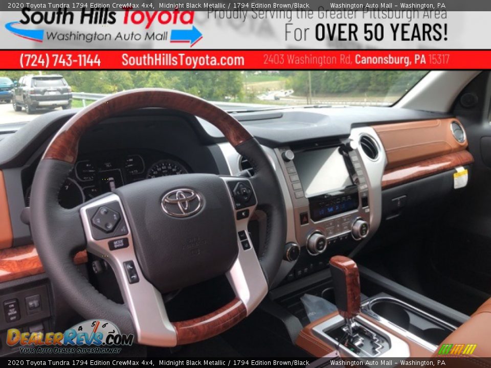 2020 Toyota Tundra 1794 Edition CrewMax 4x4 Midnight Black Metallic / 1794 Edition Brown/Black Photo #3