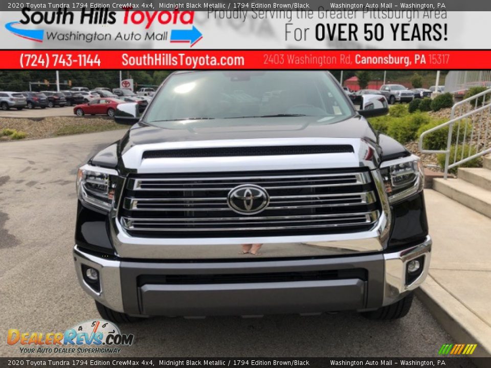 2020 Toyota Tundra 1794 Edition CrewMax 4x4 Midnight Black Metallic / 1794 Edition Brown/Black Photo #5