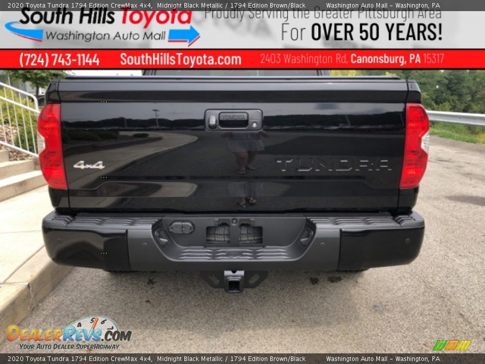 2020 Toyota Tundra 1794 Edition CrewMax 4x4 Midnight Black Metallic / 1794 Edition Brown/Black Photo #7
