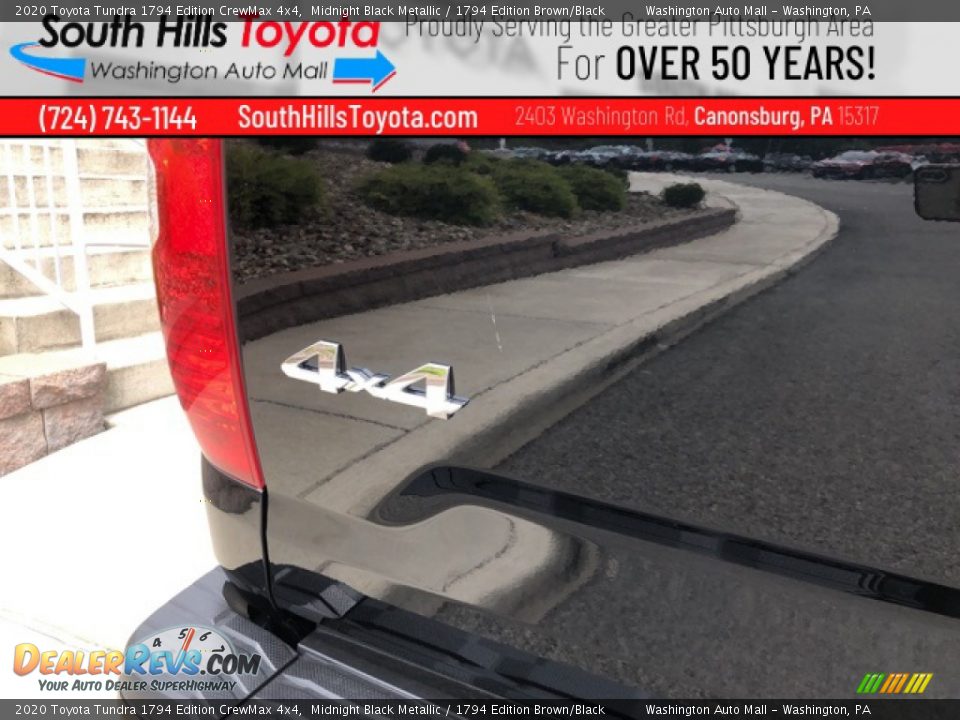 2020 Toyota Tundra 1794 Edition CrewMax 4x4 Midnight Black Metallic / 1794 Edition Brown/Black Photo #8