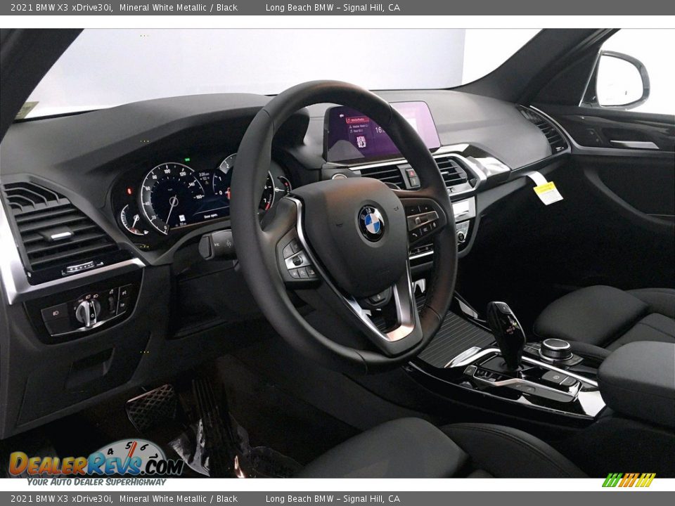 2021 BMW X3 xDrive30i Mineral White Metallic / Black Photo #7