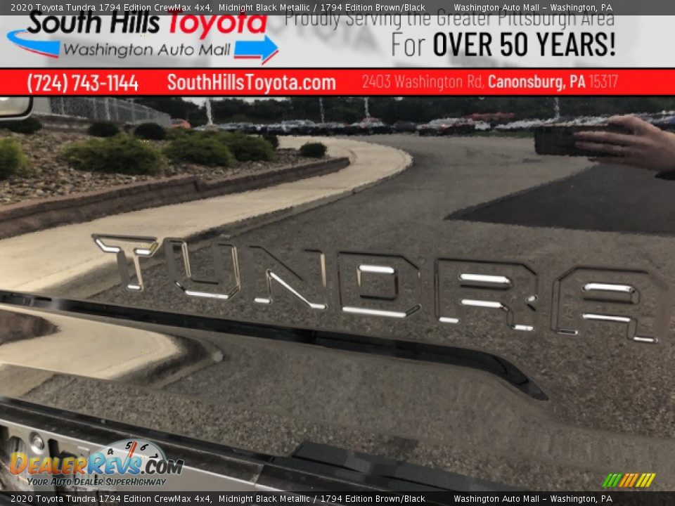 2020 Toyota Tundra 1794 Edition CrewMax 4x4 Midnight Black Metallic / 1794 Edition Brown/Black Photo #9