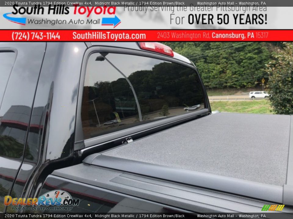 2020 Toyota Tundra 1794 Edition CrewMax 4x4 Midnight Black Metallic / 1794 Edition Brown/Black Photo #12