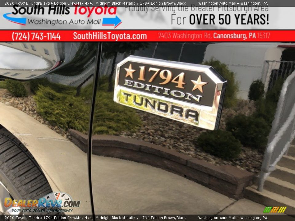 2020 Toyota Tundra 1794 Edition CrewMax 4x4 Midnight Black Metallic / 1794 Edition Brown/Black Photo #13
