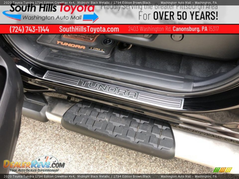 2020 Toyota Tundra 1794 Edition CrewMax 4x4 Midnight Black Metallic / 1794 Edition Brown/Black Photo #14