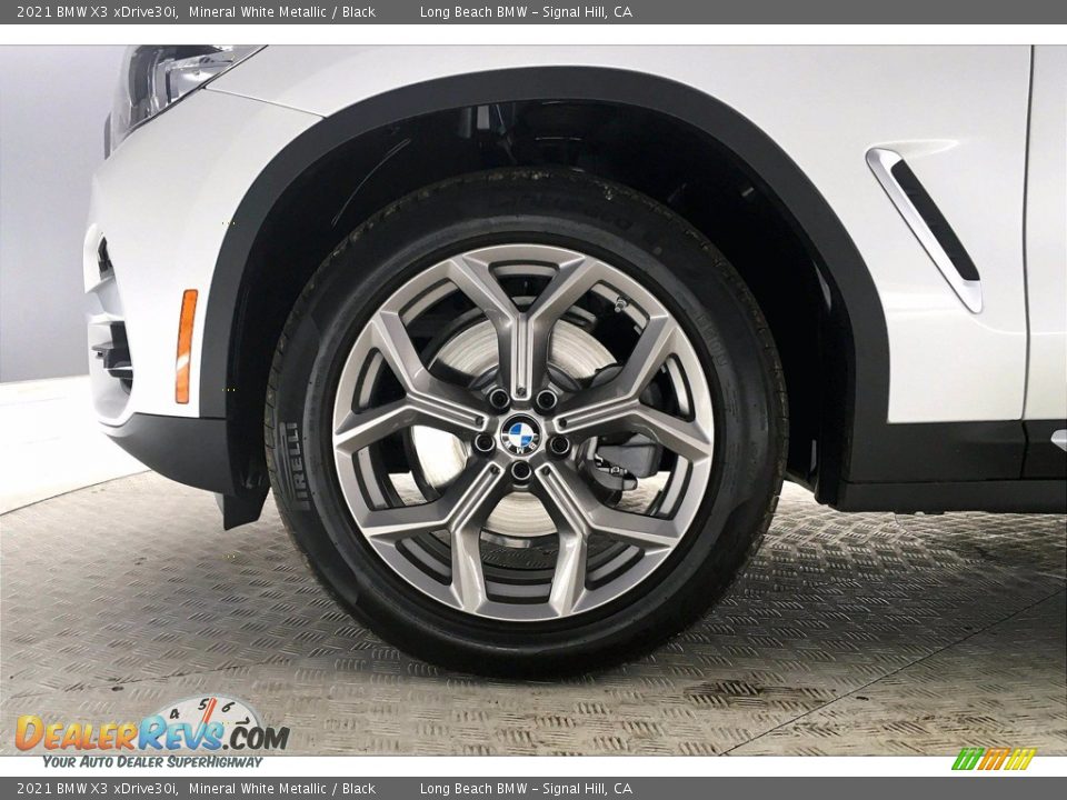 2021 BMW X3 xDrive30i Mineral White Metallic / Black Photo #12