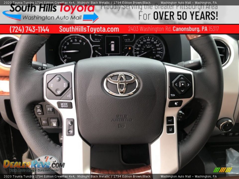 2020 Toyota Tundra 1794 Edition CrewMax 4x4 Midnight Black Metallic / 1794 Edition Brown/Black Photo #20