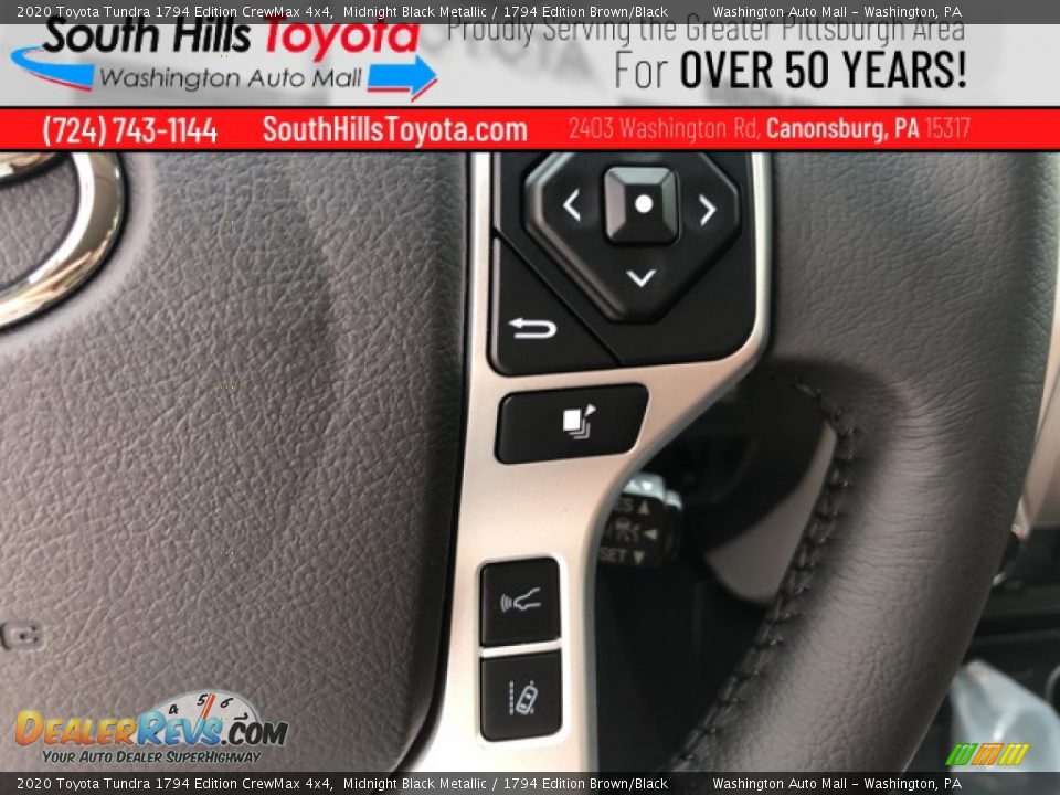 2020 Toyota Tundra 1794 Edition CrewMax 4x4 Midnight Black Metallic / 1794 Edition Brown/Black Photo #22