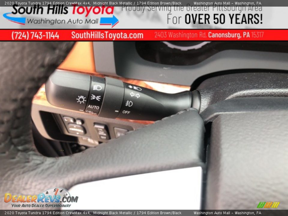 2020 Toyota Tundra 1794 Edition CrewMax 4x4 Midnight Black Metallic / 1794 Edition Brown/Black Photo #23