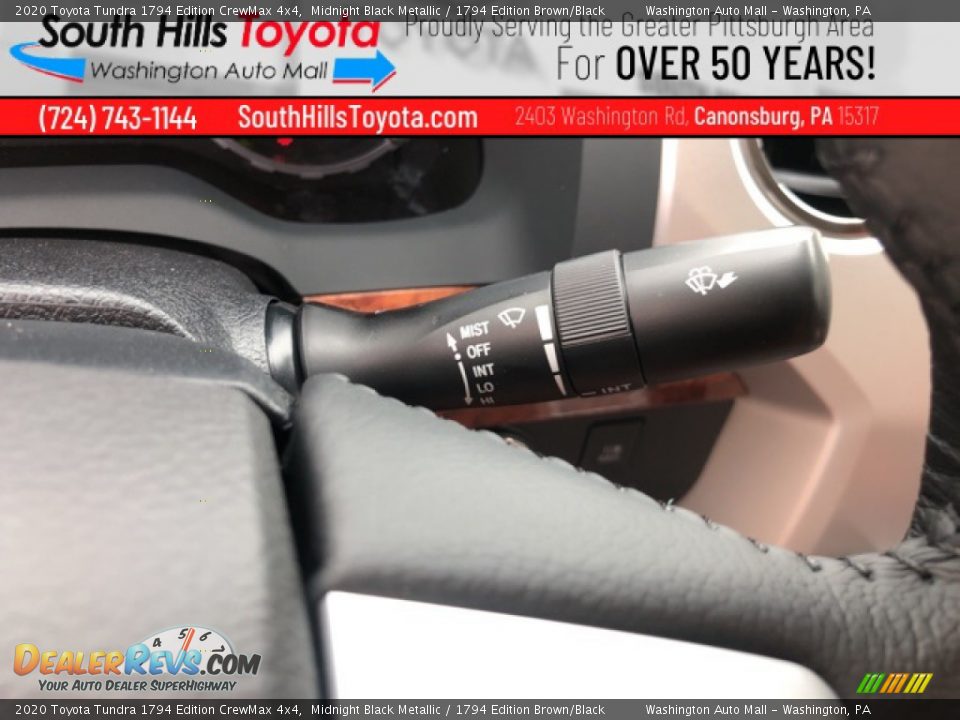 2020 Toyota Tundra 1794 Edition CrewMax 4x4 Midnight Black Metallic / 1794 Edition Brown/Black Photo #24