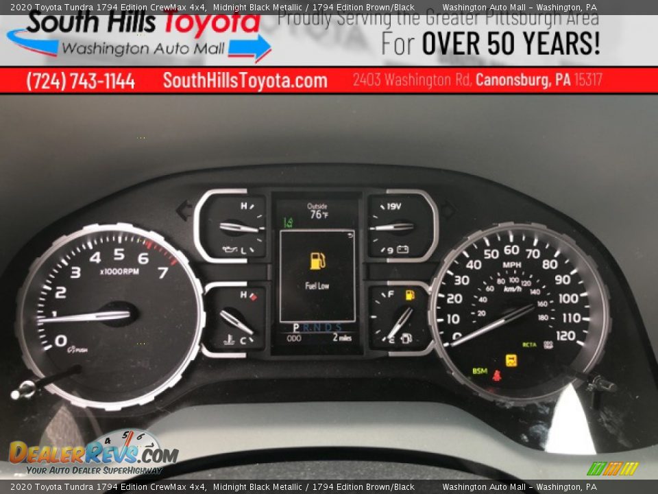 2020 Toyota Tundra 1794 Edition CrewMax 4x4 Midnight Black Metallic / 1794 Edition Brown/Black Photo #25