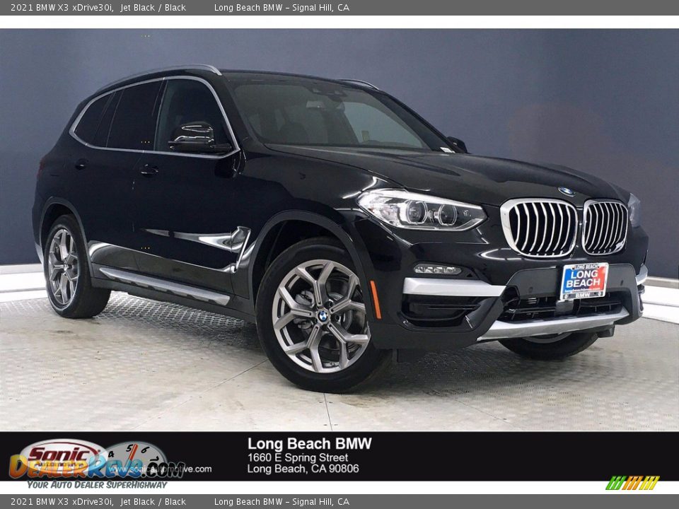 2021 BMW X3 xDrive30i Jet Black / Black Photo #1