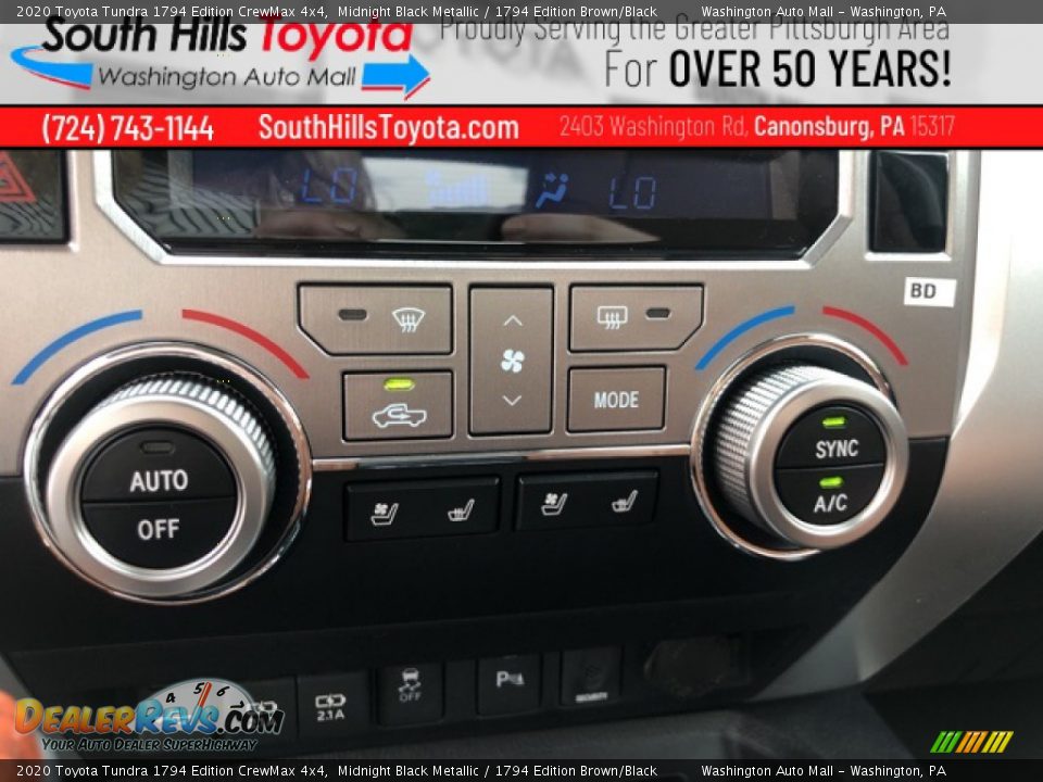 2020 Toyota Tundra 1794 Edition CrewMax 4x4 Midnight Black Metallic / 1794 Edition Brown/Black Photo #31