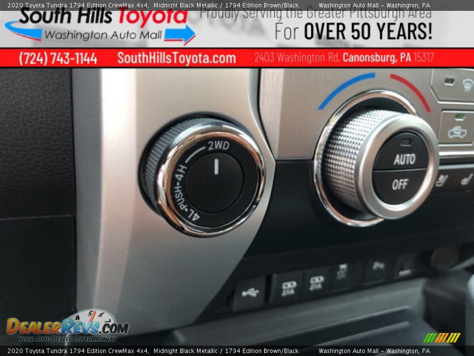 2020 Toyota Tundra 1794 Edition CrewMax 4x4 Midnight Black Metallic / 1794 Edition Brown/Black Photo #32