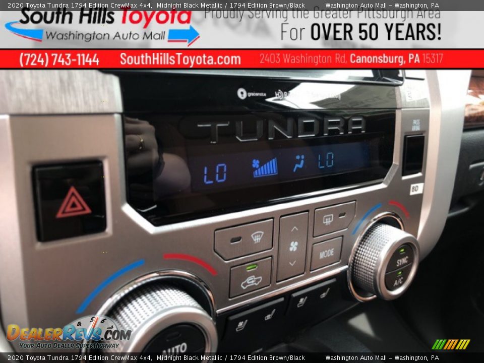 2020 Toyota Tundra 1794 Edition CrewMax 4x4 Midnight Black Metallic / 1794 Edition Brown/Black Photo #33
