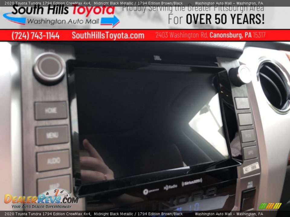 2020 Toyota Tundra 1794 Edition CrewMax 4x4 Midnight Black Metallic / 1794 Edition Brown/Black Photo #34