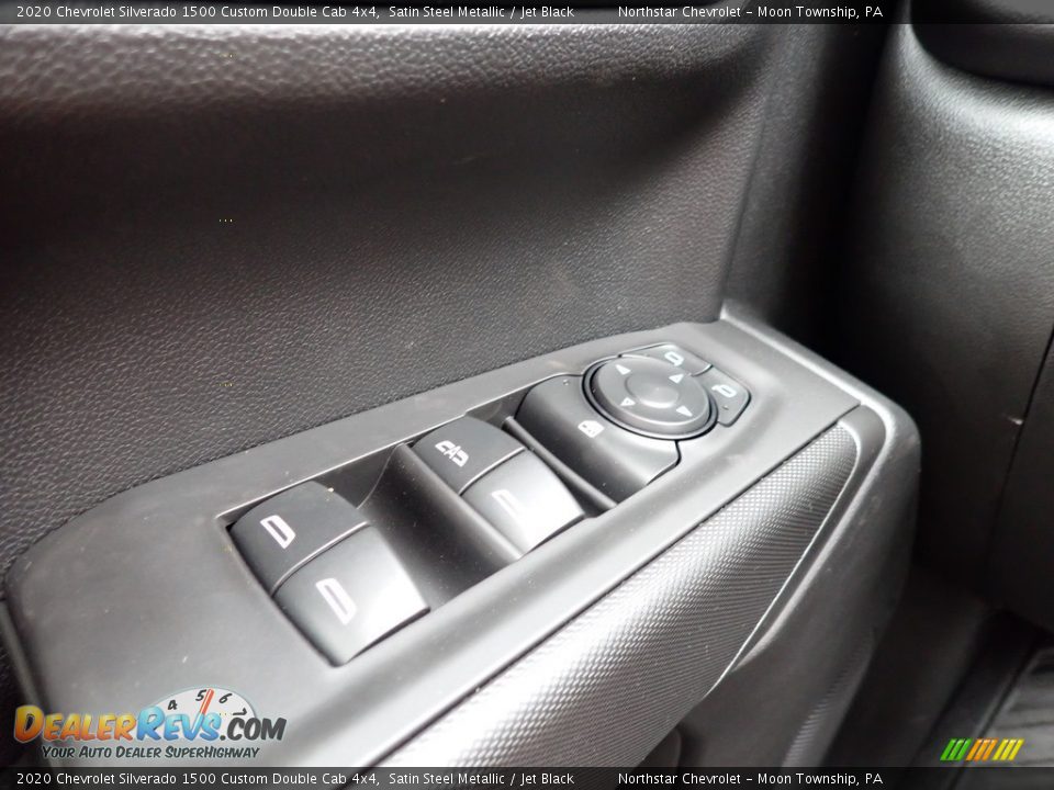 2020 Chevrolet Silverado 1500 Custom Double Cab 4x4 Satin Steel Metallic / Jet Black Photo #20