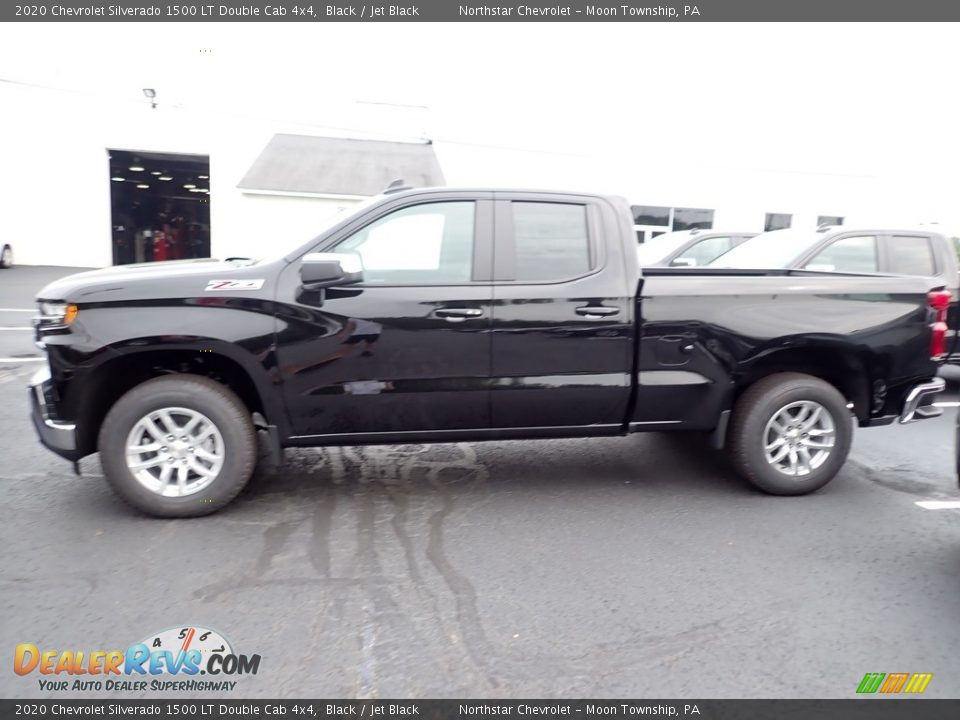 2020 Chevrolet Silverado 1500 LT Double Cab 4x4 Black / Jet Black Photo #3