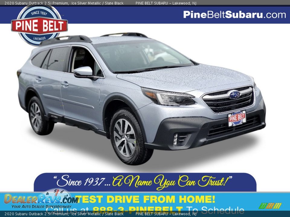 2020 Subaru Outback 2.5i Premium Ice Silver Metallic / Slate Black Photo #1