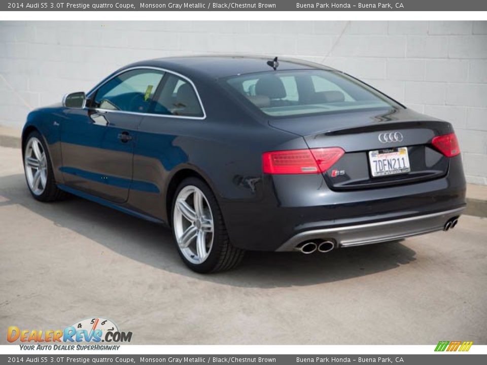 2014 Audi S5 3.0T Prestige quattro Coupe Monsoon Gray Metallic / Black/Chestnut Brown Photo #2