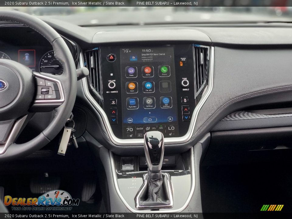 2020 Subaru Outback 2.5i Premium Ice Silver Metallic / Slate Black Photo #10