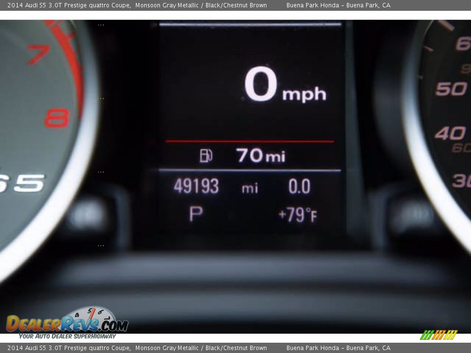 2014 Audi S5 3.0T Prestige quattro Coupe Monsoon Gray Metallic / Black/Chestnut Brown Photo #6