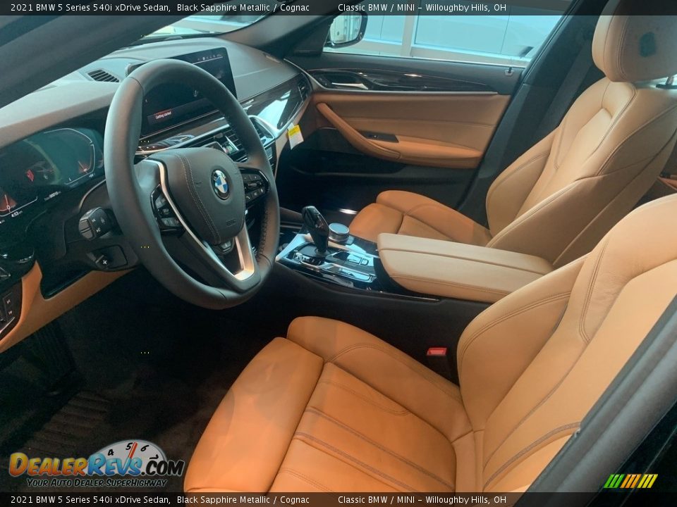 Front Seat of 2021 BMW 5 Series 540i xDrive Sedan Photo #3