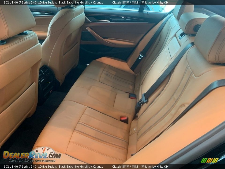 Rear Seat of 2021 BMW 5 Series 540i xDrive Sedan Photo #4