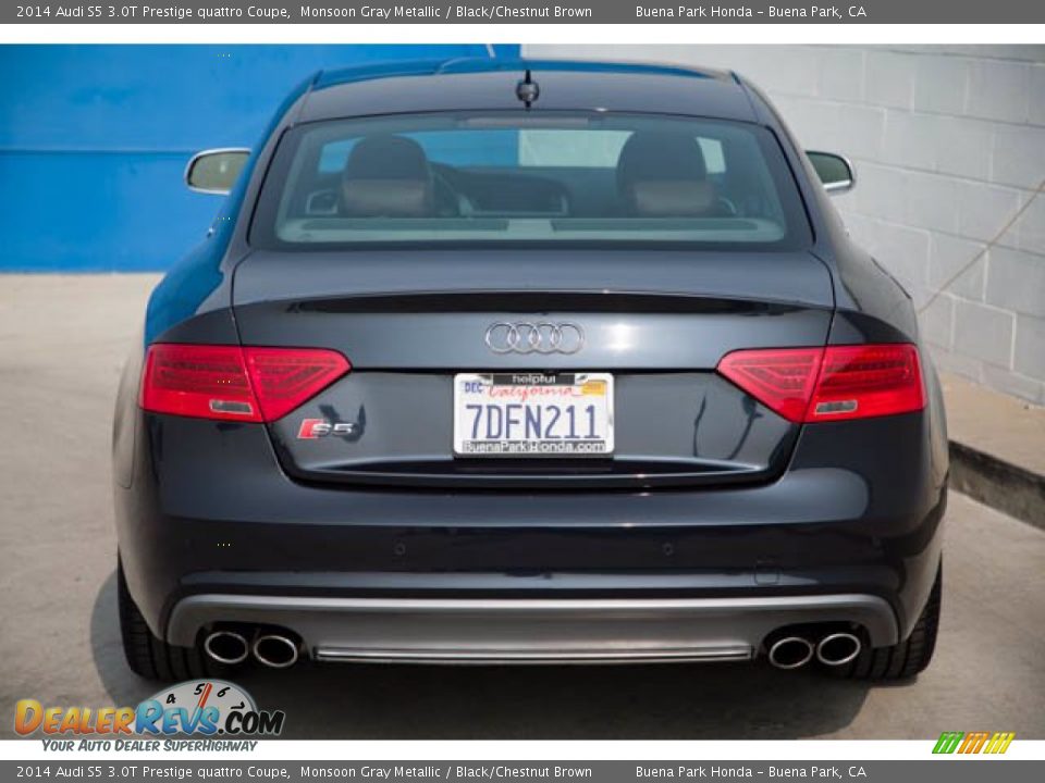 2014 Audi S5 3.0T Prestige quattro Coupe Monsoon Gray Metallic / Black/Chestnut Brown Photo #9