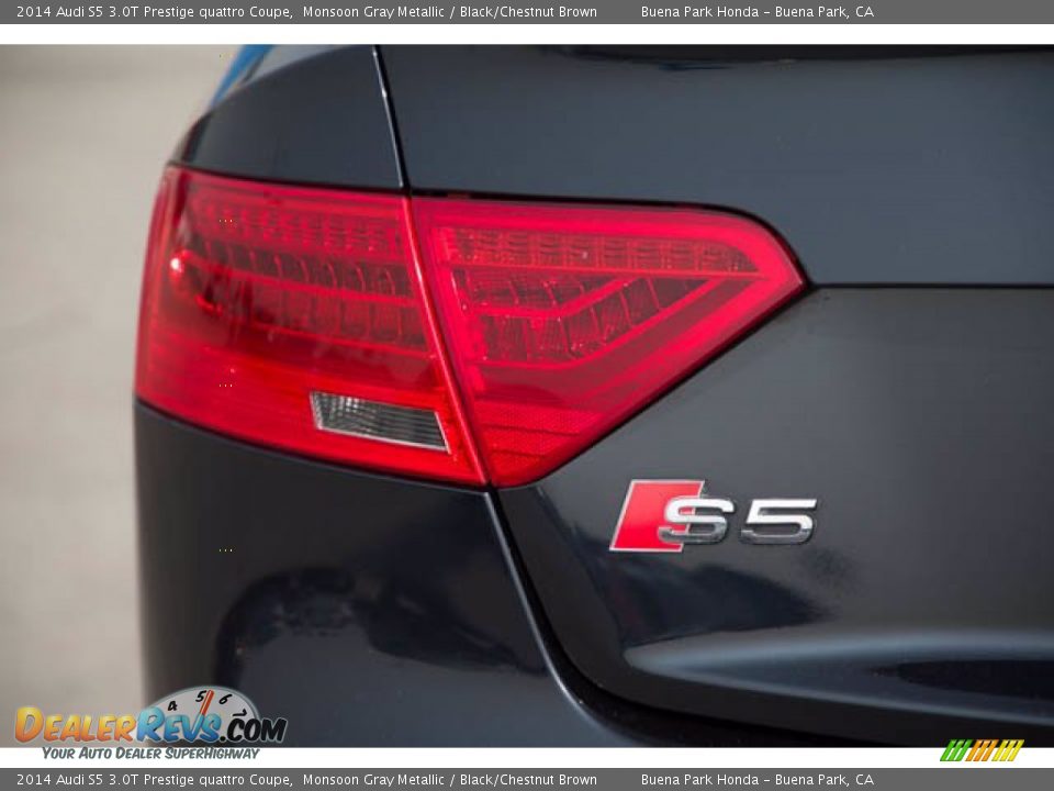 2014 Audi S5 3.0T Prestige quattro Coupe Monsoon Gray Metallic / Black/Chestnut Brown Photo #10