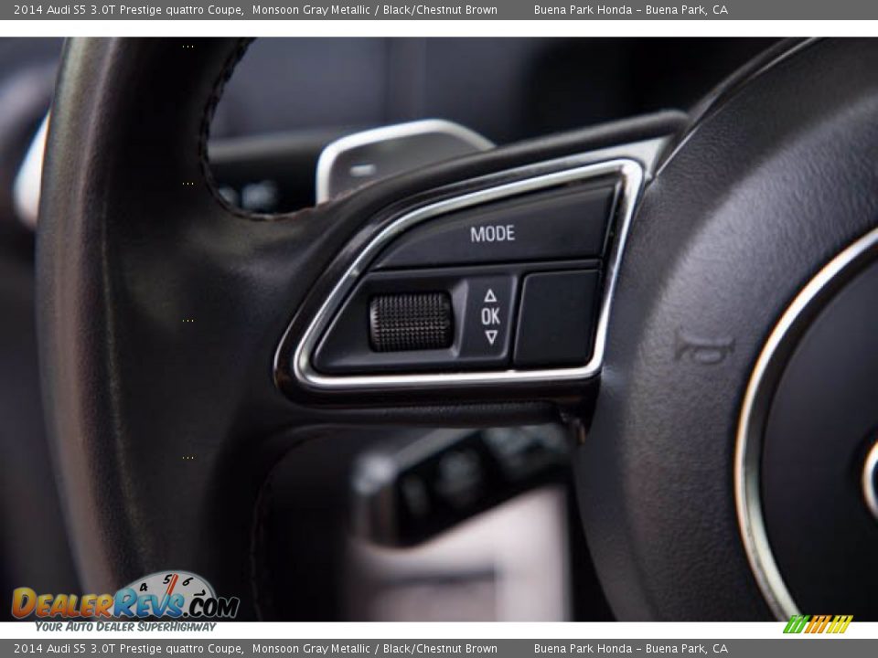 2014 Audi S5 3.0T Prestige quattro Coupe Monsoon Gray Metallic / Black/Chestnut Brown Photo #14
